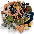 Vintage 1964 GI Joe Hasbro Figure Lot Huge Clothes Boots Guns Parts Soldier 70s