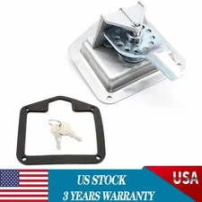 Set of 6 Folding T-handle Tool Box Lock RV Door Latch w/ 12 Keys Stainless Steel