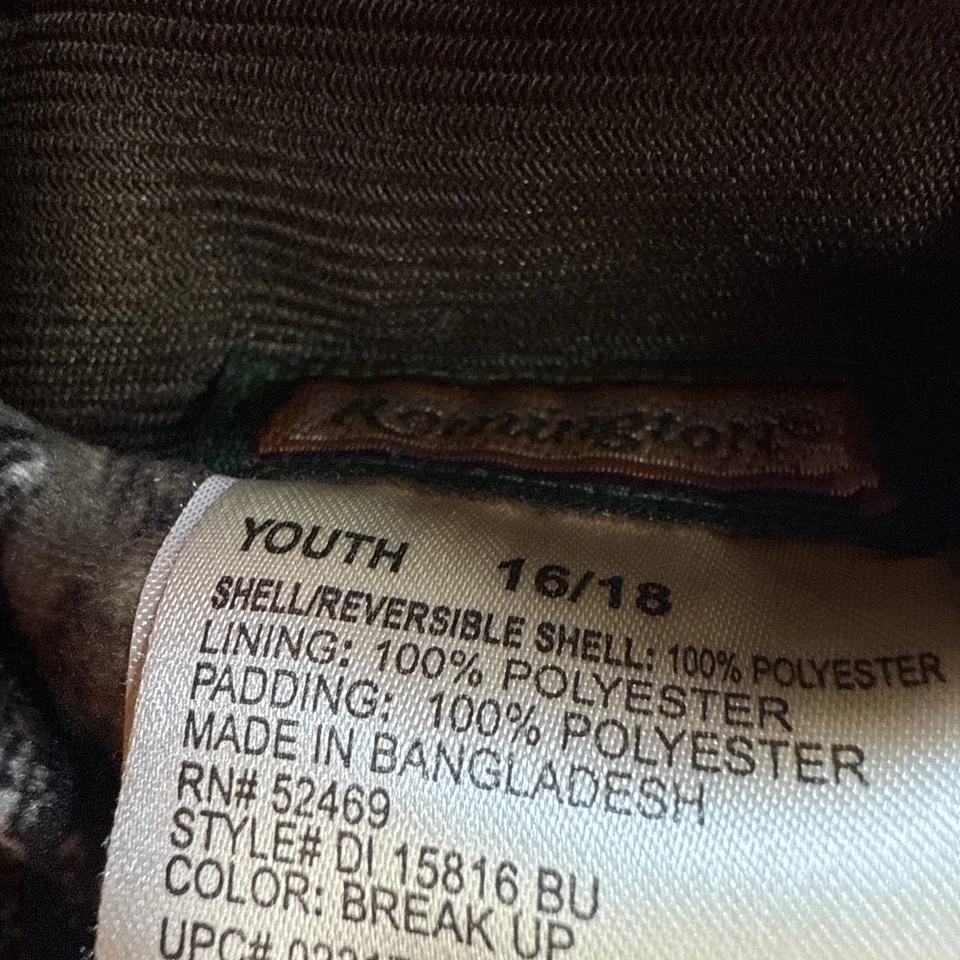 Chaqueta con Capucha Remington Mossy Oak Camuflada Juvenil 16/18 Aislada A Presionada Foto 3 de 4