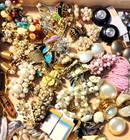 70+ Vintage Lot Earrings Clip On Screw Back Costume Jewelry - Estate Sale Find!