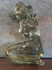 Large Loredano Rosin Murano Art Glass Sculpture Of A Woman 