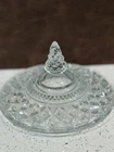 Vintage Anchor Hocking Wexford Diamond Pattern Glass Candy Dish LID ONLY 7"