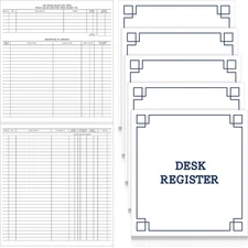 5 Pcs Check Registers for Personal Checkbook Transaction Registers for Business 
