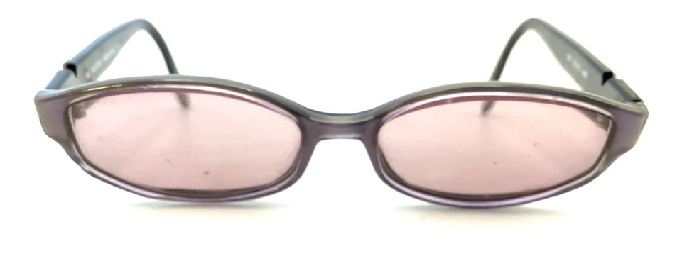 Valentino  V5125 K6B Purple Oval Eyeglasses Frames 135 Italy Designer Women Foto 2 de 4