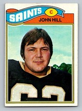 1977 Topps #117 John Hill   New Orleans Saints