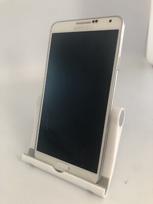 Samsung Note 3 weiß entsperrt Android Touchscreen Smartphone gesprungen unvollständig 