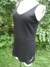 TRUE VTG. '30's JANTZEN antique wool swimsuit bathing suit diving girl M/L