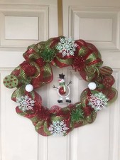 Snowman Christmas Wreath