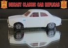 FORD AVO ESCORT RS1600 MARK 1, WHITE, RESTORED 1970's VINTAGE DIECAST MODEL CAR