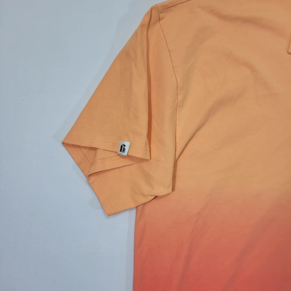 Polo Bonobos Fielder Para Hombre Naranja Dos Tonos Color Talla XXXL 3XL Relajado Foto 4 de 4