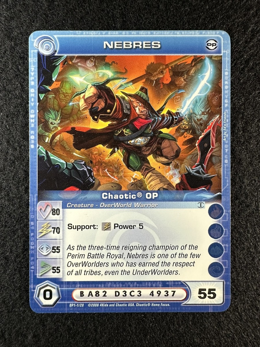 Chaotic TCG 3 Max ECW Nebres OP1-1/20 OP 1st Ed Common NM/LP | eBay