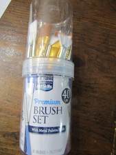 NEW ARTSKILL 40 PC PREMIUM PAINT BRUSH SET WITH METAL PALETTE KNIFE