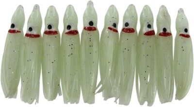 Octopus 4,5 cm Luminous-selbstleuchtend glitter / 10 Stück SB- verpackt