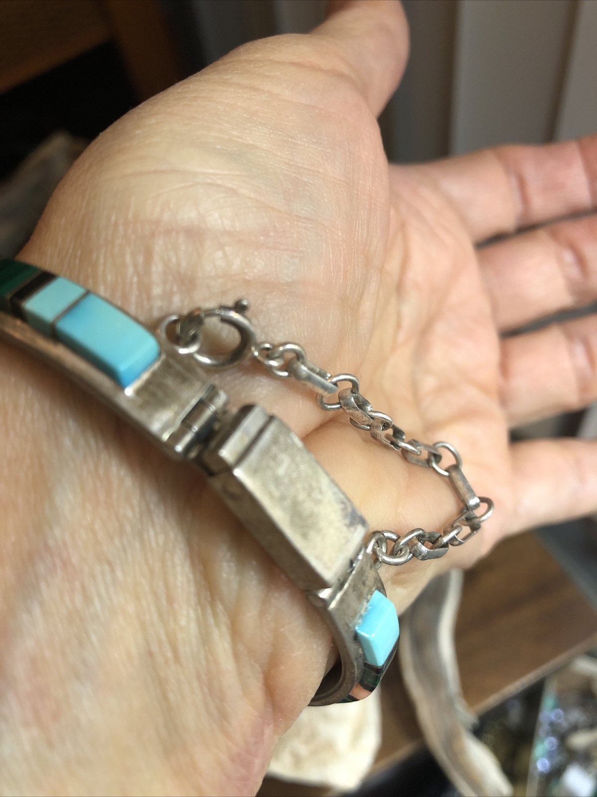 MARTIN  & ESTHER PANTEAH ZUNI Sterling Coral Mala… - image 9