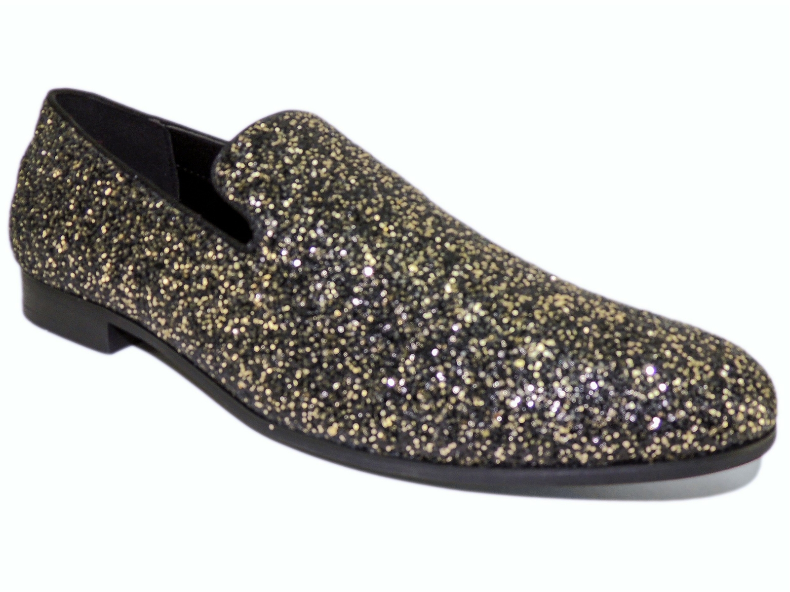 PANTOFOLA D’ORO INC International Concepts Ciabatte da fumo uomo Triton glitter oro taglia 13 M