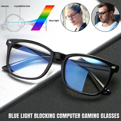 Blaulicht blockierende Brille für Männer & Frauen Blendfreie Computer Gaming Brille