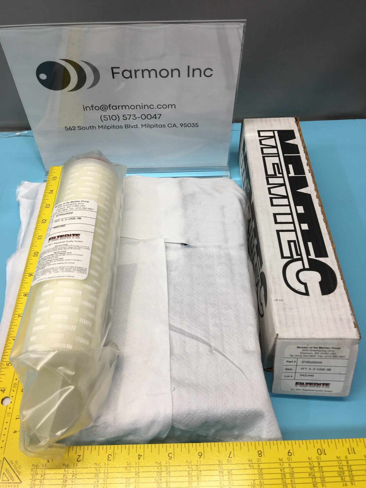 Filterite 8745620000 Filter Cartridge, PFT 0.2-10UE-M8, Memtec, 130003 ...