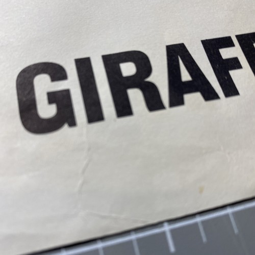 "Globo de conejo jirafa G de colección años 60 impresión alfabeto arte de pared 8,75 X12""" - Imagen 7 de 21