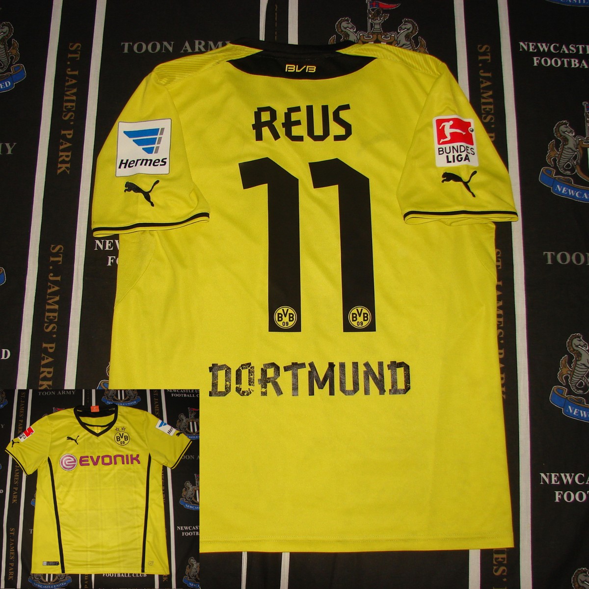 Borussia Dortmund Home Football Shirt Jersey 2013 2014 Marco Reus