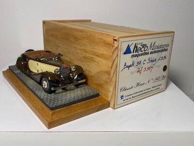 Bugatti Type 46 Landaulet – Heco Modèles Factory Built 1/43 – Occasion, Boîte Incluse