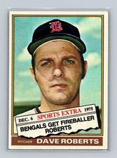 1976 Topps #649T Dave Roberts Traded Detroit Tigers Baseball Card