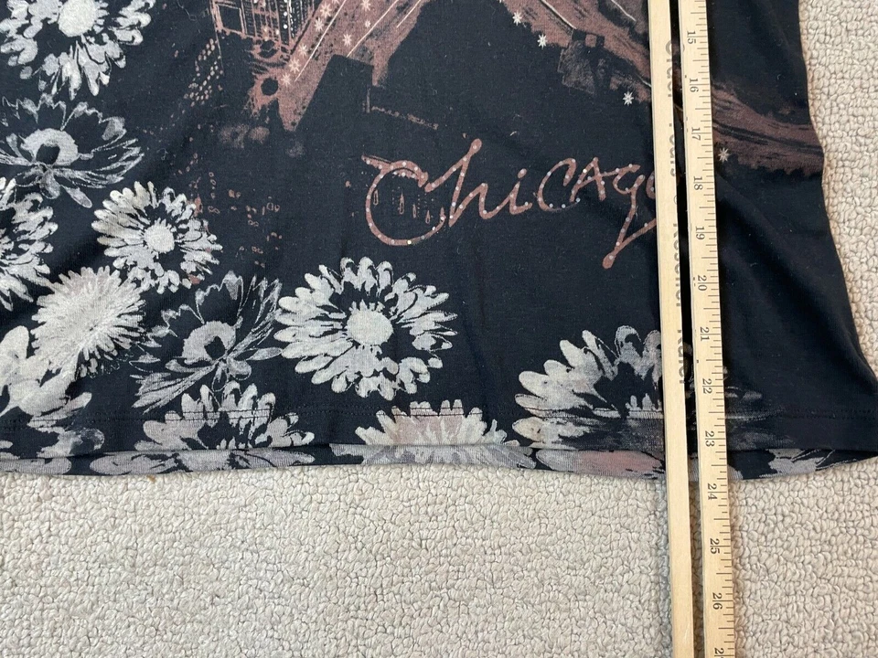 Katina Marie Women's Small Long Slv Knit Chicago Shirt Made in USA 100% Cotton - Image 4 of 4