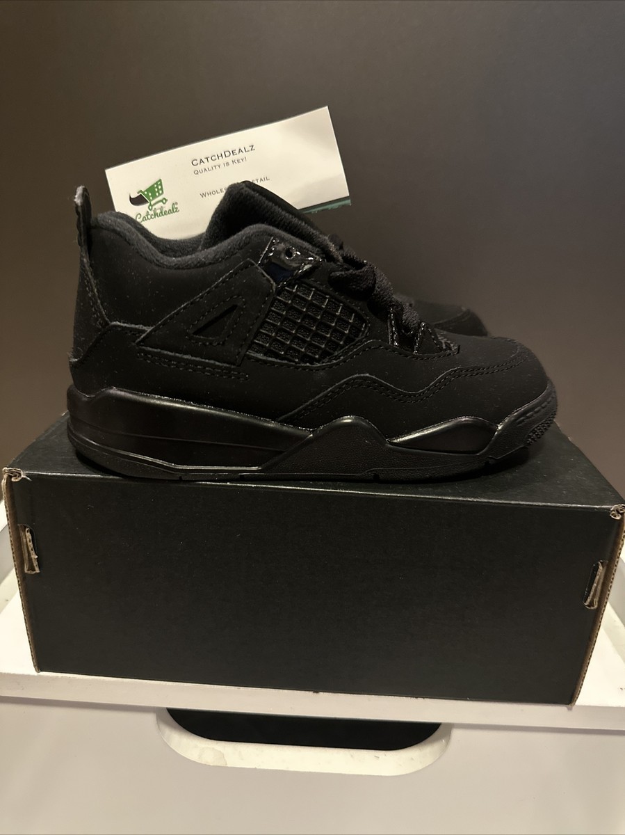 Nike Air Jordan 4 Retro Black Cat BQ7670-010 Toddler Kids Nike Air Jordan 4 Retro Black Cat BQ7670-010 Toddler Kids