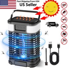 US Large Solar USB Bug Zapper Fly Insect Mosq...