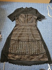 Debut Lara Lace Black Prom Dress. Size 14. RPR £89. V