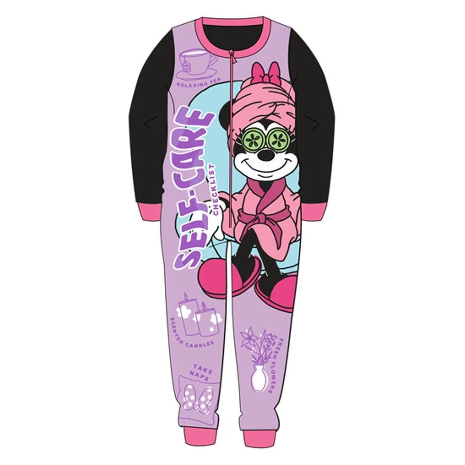 Kids Fleece All in One Boys Girls Character Childrens Pyjamas Age 1-10 Years - Image 4 of 4