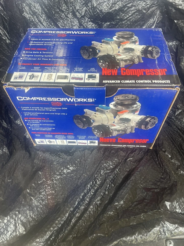 New Compressorworks T68358 A/C Compressor Fits 2006-2009 Hyundai Accent 68358 - Image 3 of 4