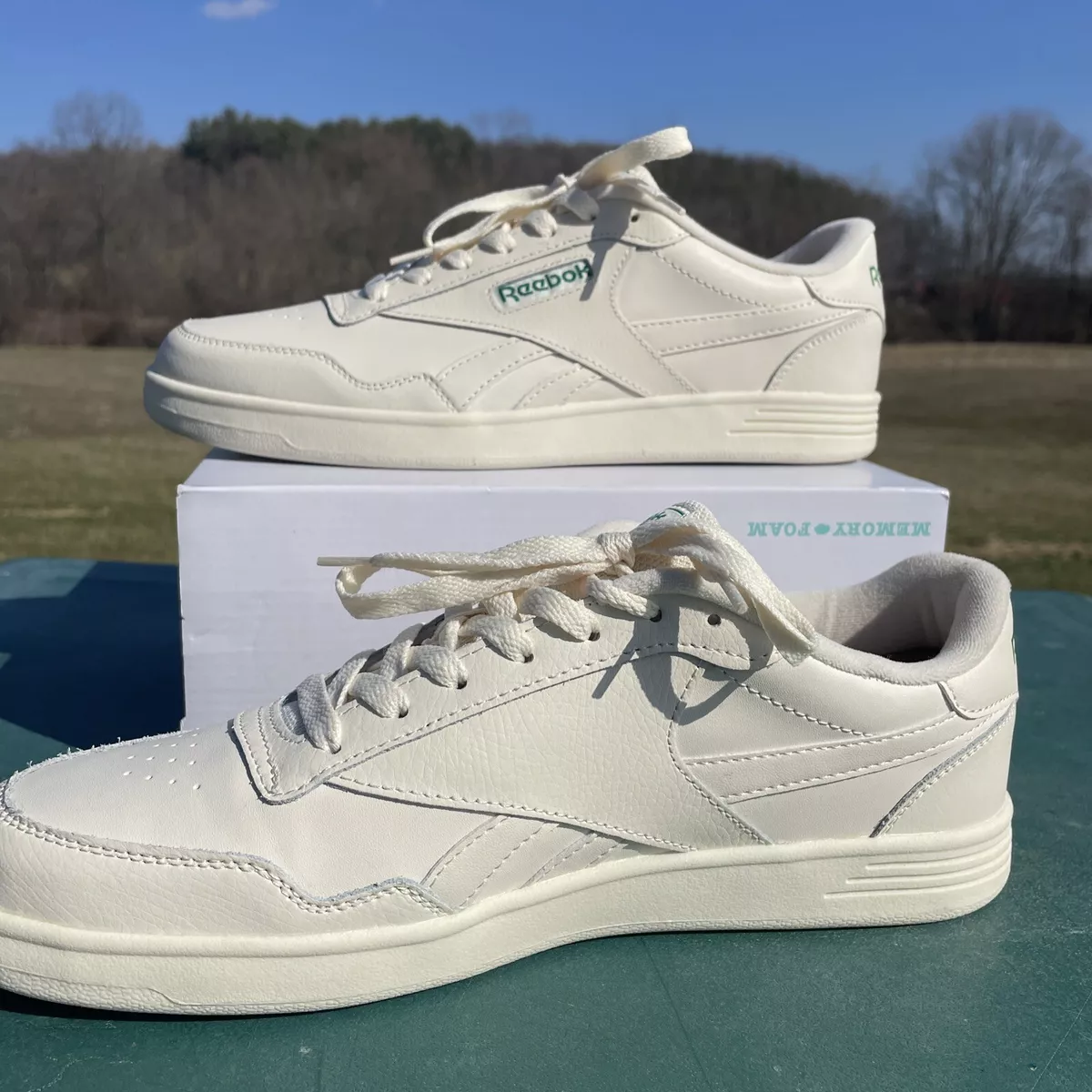 Børnecenter favorit røveri Reebok Court Advance Galaxy Shoes Ivory Cream Green Casual Sz US Mens 10  R30124M | eBay