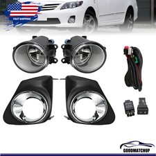 For 2011 2012 2013 Toyota Corolla Bumper Chrome 1 Pair Driving Fog Lights Lamps For 2011 2012 2013 Toyota Corolla Bumper Chrome 1 Pair Driving Fog Lights Lamps
