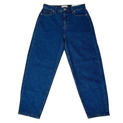 #ad NWT Loft Womens Blue The Barrel High Rise Curvy Fit Stretch Skinny Jeans Size 27 $37.47