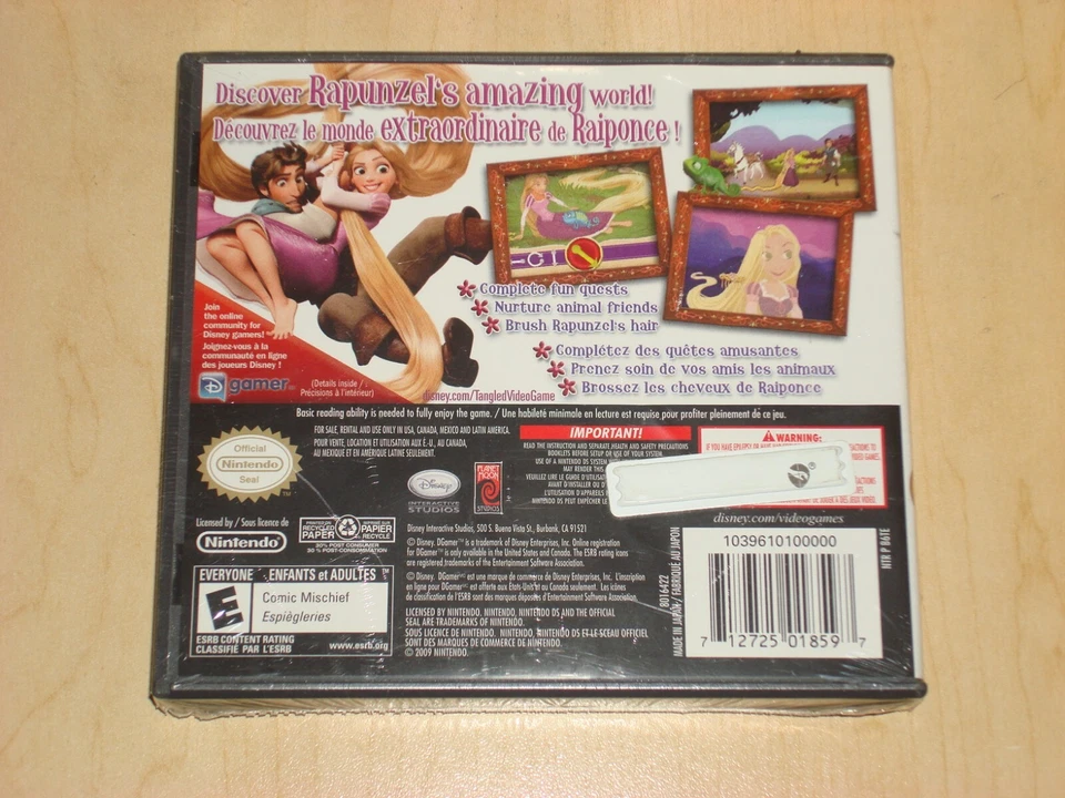 Nintendo DS - DISNEY: TANGLED. New, Sealed - Image 2 of 2