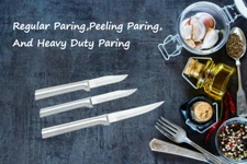 Rada 3 pc Set Regular Paring, Peeling Paring & Heavy Duty Paring Knife   New !! 