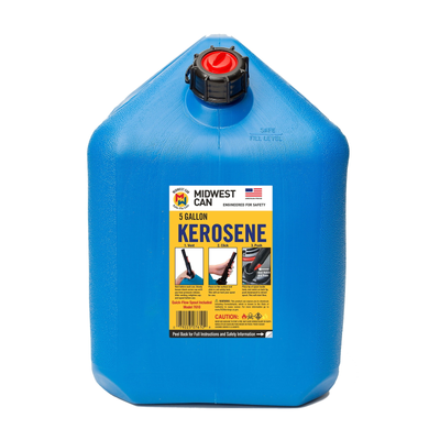 #ad Midwest Can 5 Gallon Auto Shut off Gasoline Can 7610 2 Blue in Color $22.73