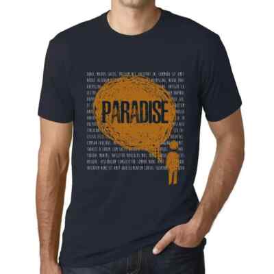 Herren Grafik T-Shirt Gedankenparadies   Thoughts Paradise   Öko-Verantwortlich