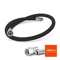 Miflex Extreme MD-Schlauch 3/8 - 120 cm - Carbon