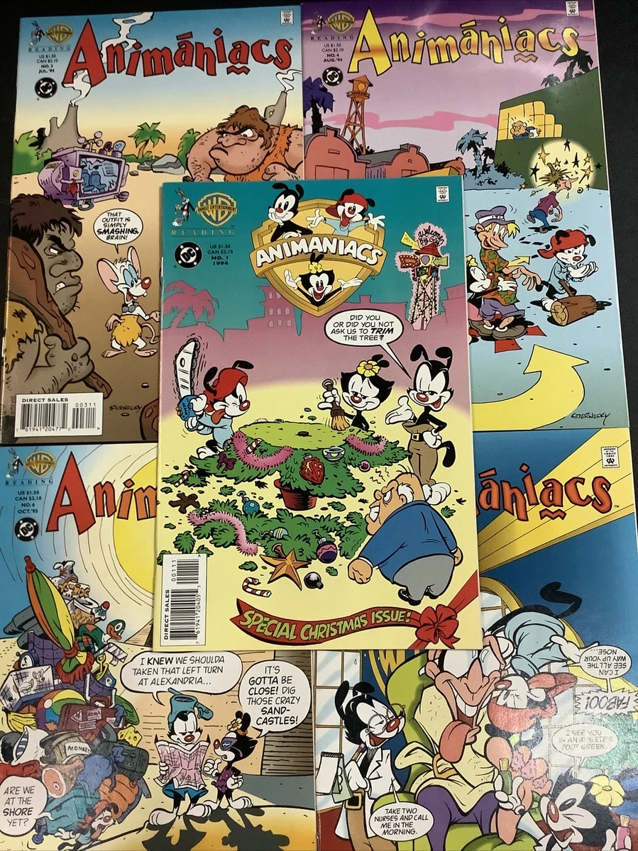 ANIMANIACS #3 4 5 6 7 COMIC BOOK LOT CHRISTMAS SPEC YAKKO WAKKO DOT PINKY  BRAIN | eBay