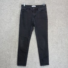Vervet Los Angeles Jeans Womens Size 29 Black Denim USA Stretch Ankle Skinny