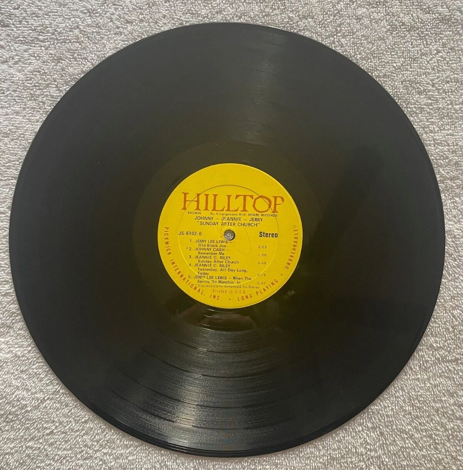 Sunday After Church - Jerry Lee Lewis, Johnny Cash - JS 6102 LP  Free Ship  USA - Image 4 of 4
