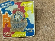 Vintage 2003-04 Kiwanis Club Michigan Enamel Lapel Pin P101