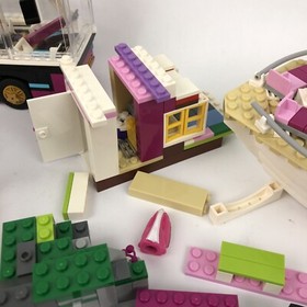 Lot of Lego Friends 41106 Pop Star Tour Bus Boat House Assorted Figures ++ LOOK