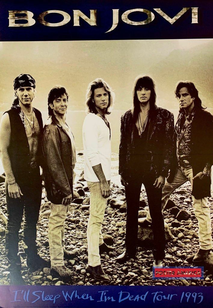 Bon Jovi I'll Sleep When I'm Dead Tour 1993 Record Company Promo