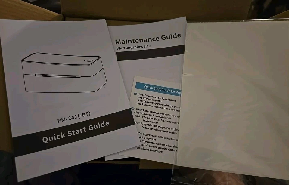  Itari Bluetooth Thermal Label Printer White / PALE BLUE PM-241-BT NEW NIB - Image 3 of 4