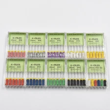 6 Pcs/Pack Dental NITI Endodontics H/K-Files 21/25/31mm Root Canal Hand Use File