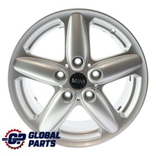 Mini Cooper R60 Silver Wheel Alloy Rim 16" ET:46 6,5J 5-Star Single Spoke 124