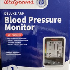 Walgreens Deluxe Arm Blood Pressure Monitor  10 + Features Opened to Test