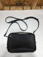 Befen Pebbled Crossbody Bag With Shoulder Strap Black